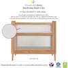 Breathable Mesh 2-in-1 Mini Crib with Mattress, Beech - Cribs - 3
