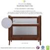Breathable Mesh 2-in-1 Mini Crib with Mattress, Walnut - Cribs - 3