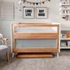Breathable Mesh 3-in-1 Convertible Crib, Beech & White - Cribs - 2