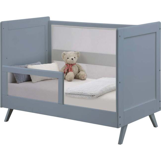 Breathable Mesh Toddler Bed Conversion Kit for 3-in-1 Convertible Crib, Steel Gray - Cribs - 5