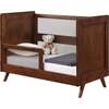 Breathable Mesh Toddler Bed Conversion Kit for 3-in-1 Convertible Crib, Walnut - Cribs - 5