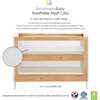 Breathable Mesh 3-in-1 Convertible Crib, Beech & White - Cribs - 3