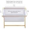 Breathable Mesh Portable Sleeper, Beech & White - Bassinets - 5