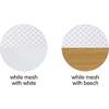Breathable Mesh Portable Sleeper, Beech & White - Bassinets - 7