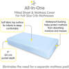 All-in-One Fitted Sheet & Waterproof Cover for Crib Mattresses, 2-Pack, Light Blue - Crib Sheets - 3