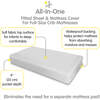 All-in-One Fitted Sheet & Waterproof Cover for Crib Mattresses, 2-Pack, Gray - Crib Sheets - 3