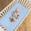 All-in-One Fitted Sheet & Waterproof Cover for Crib Mattresses, 2-Pack, Light Blue - Crib Sheets - 6