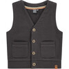 Vest, Dark Grey - Vests - 1 - thumbnail