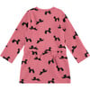 Long Sleeve Dress, Dog Print - Dresses - 2