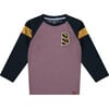 Long Sleeve Tee Shirt, Plum - T-Shirts - 1 - thumbnail