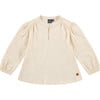 Blouse, Cream - Blouses - 1 - thumbnail