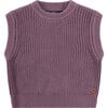 Sweater Vest, Purple - Vests - 1 - thumbnail