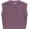 Sweater Vest, Purple - Vests - 2