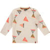 Long Sleeve Tee Shirt, Trianges - T-Shirts - 1 - thumbnail