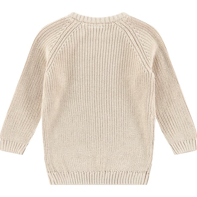 Knit Sweater, Cream - Sweaters - 2