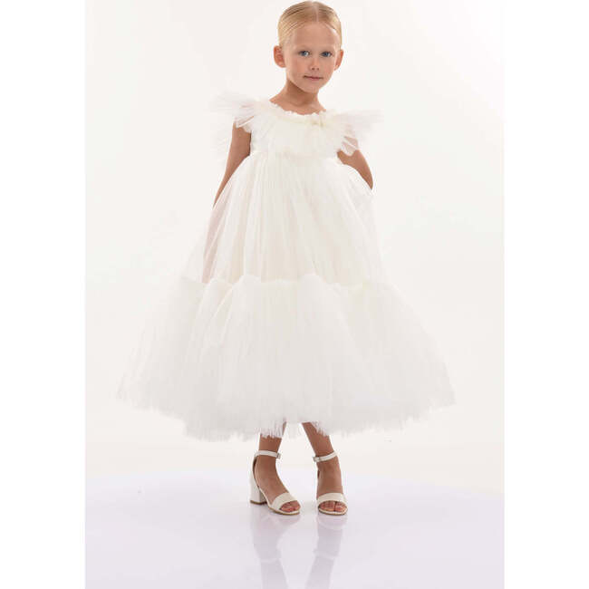 Beckwith Ruffle Dress, White - Dresses - 2
