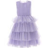 Farvue Tiered Tulle Dress, Purple - Dresses - 1 - thumbnail