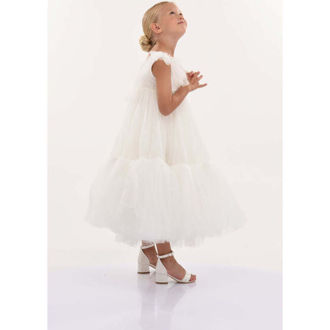Beckwith Ruffle Dress, White - Dresses - 3