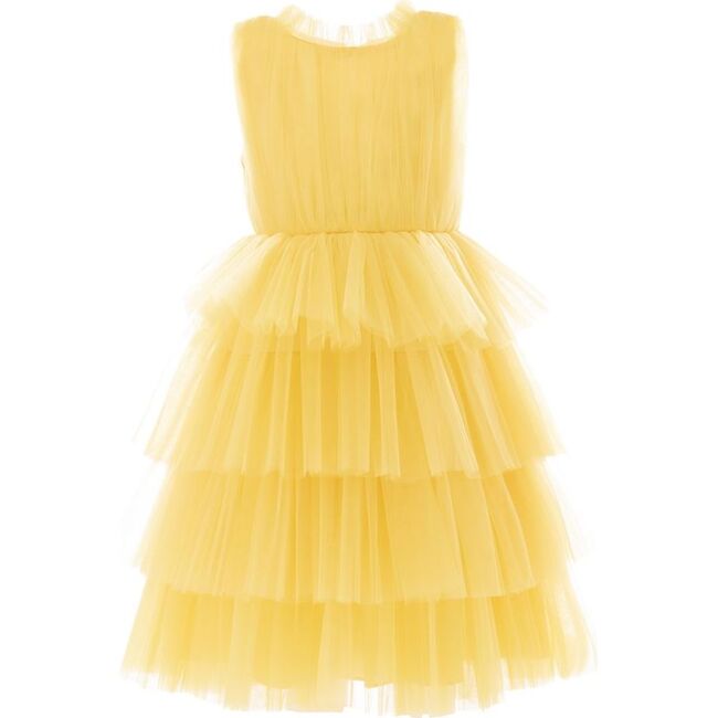 Farvue Tiered Tulle Dress, Yellow