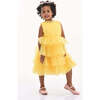 Farvue Tiered Tulle Dress, Yellow - Dresses - 2