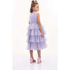 Farvue Tiered Tulle Dress, Purple - Dresses - 3