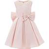 Melinda Pearl Double Bow Dress, Pink - Dresses - 1 - thumbnail