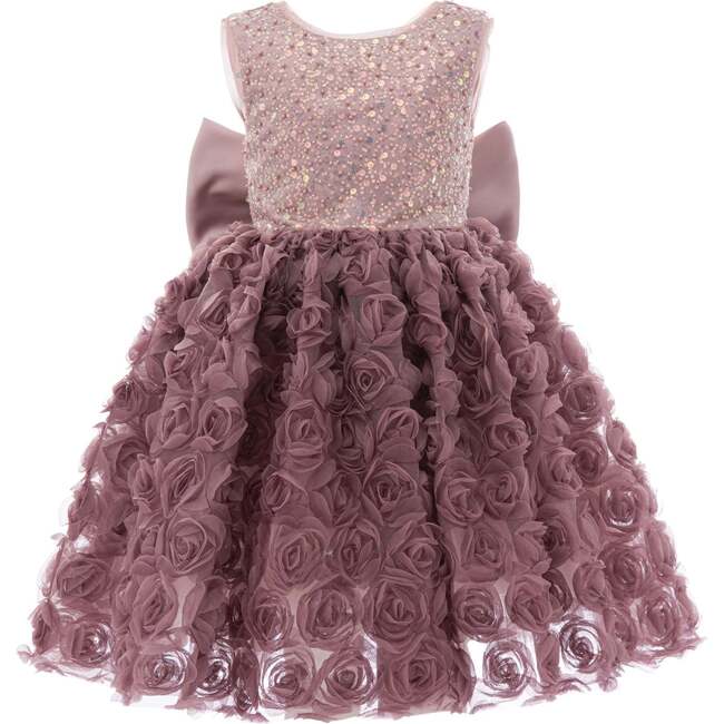 Kreisler Sequin Bow Dress, Pink