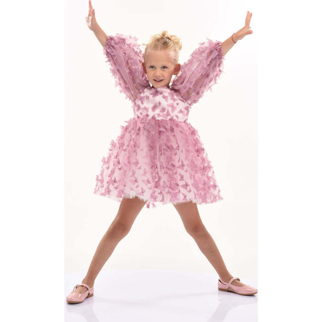 Bell Mariposa Dress, Pink - Dresses - 2