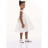 Kreisler Sequin Bow Dress, White - Dresses - 3