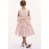 Melinda Pearl Double Bow Dress, Pink - Dresses - 4