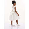 Kreisler Sequin Bow Dress, White - Dresses - 4