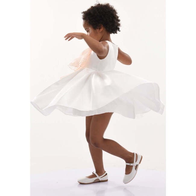 Shasta Tulle Bow Dress, Cream - Dresses - 3