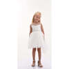 Sabrina Glitter Tulle Dress, White - Dresses - 2