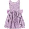 Ainsley Sequin Bow Dress, Purple - Dresses - 1 - thumbnail