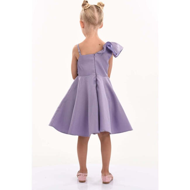 Riviera Off Shoulder Ruffle Dress, Purple - Dresses - 4