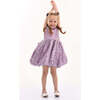 Ainsley Sequin Bow Dress, Purple - Dresses - 3