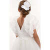 Montclair Embroidered Dress, Off White - Dresses - 4