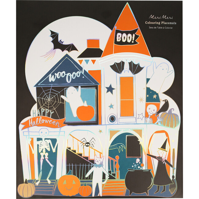 Shaped Halloween Coloring Placemats