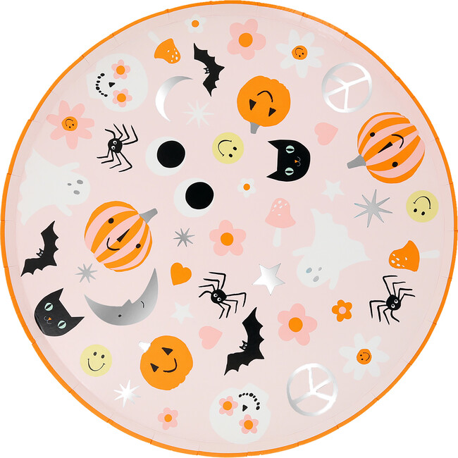 Groovy Halloween Icon Dinner Plates