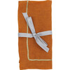 Gold Trim Dinner Napkins, Pumpkin, Set Of Two - Tabletop - 1 - thumbnail