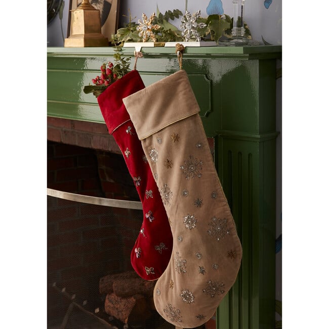 Snowflake Stocking Hook, Gold - Stockings - 2