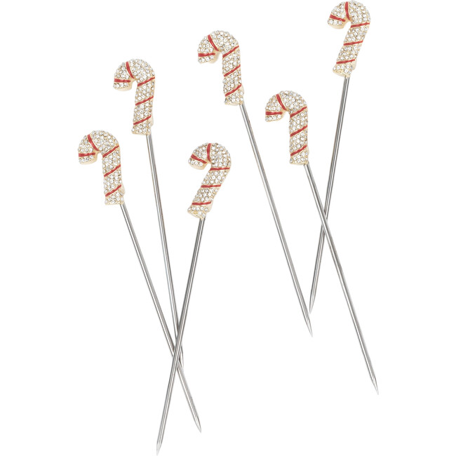 Candy Cane Cocktail Picks