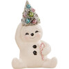 Pastel Candy Cane Snowman With Tree - Accents - 1 - thumbnail