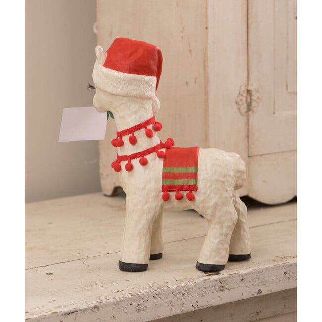 Christmas Llama Paper Mache - Accents - 2