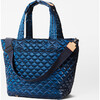 Women's Deluxe Medium Metro Tote, Midnight Liquid - Bags - 2