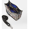 Women's Small Box Crossbody Handbag, Midnight Sparkle Boucle - Bags - 3