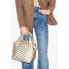 Women's Deluxe Small Sutton Handbag, Quartz Pearl - Bags - 4