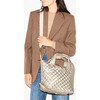 Women's Deluxe Small Sutton Handbag, Quartz Pearl - Bags - 5