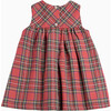Little Scottie Tartan Pinafore, Red - Dresses - 3