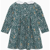 Little Woodland Bunny Petal Collar Dress, Forest - Dresses - 2
